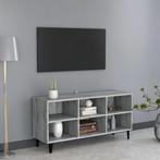vidaXL Tv-meubel met metalen poten 103,5x30x50 cm grijs, Huis en Inrichting, Kasten |Televisiemeubels, Verzenden, Nieuw
