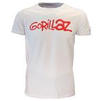 Gorillaz White Tee Logo T-Shirt - Officiële Merchandise, Nieuw
