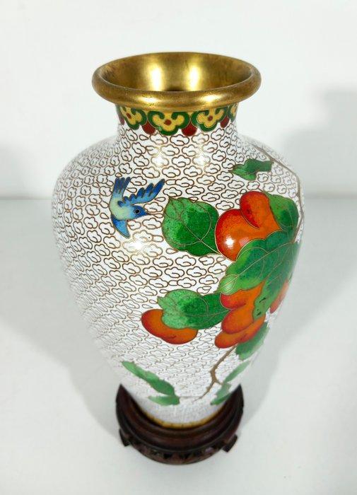 Vaas - Klassieke cloisonné vazen - Messing, cloisonné email, Antiek en Kunst, Kunst | Designobjecten