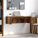 vidaXL Aan de muur bevestigd bureau Oud Hout 100 x 45 x 30, Verzenden, Nieuw