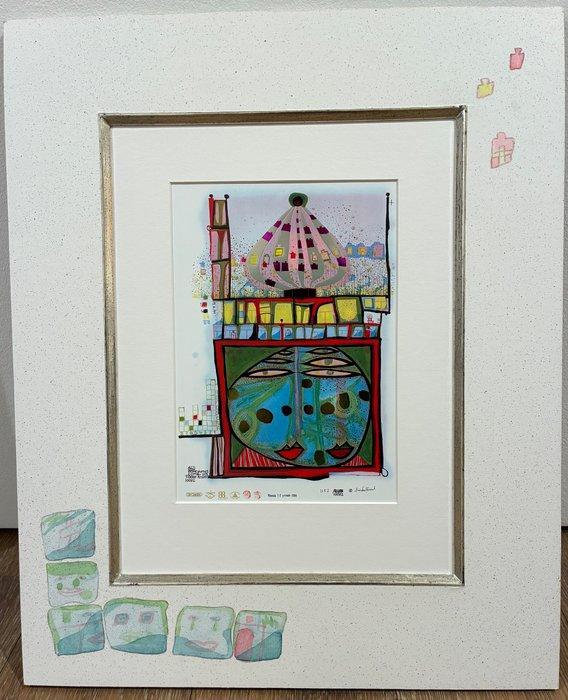 Friedensreich Hundertwasser (1928-2000) - Homo humus come va, Antiek en Kunst, Antiek | Overige Antiek