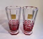 Val Saint Lambert - Vaas (2) - Kristal - Set vazen - 24ct., Antiek en Kunst