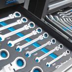 Datona Ringratel-steeksleutelset met kantelbare kop -, Doe-het-zelf en Bouw, Ophalen of Verzenden, Nieuw