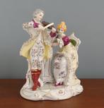 Statue, Muzikaal koppel - 23.5 cm - Porcelaine
