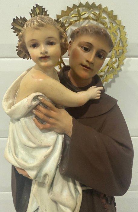 Olot - sculptuur, San Antonio de Padua - 56 cm - Messing,, Antiek en Kunst, Kunst | Niet-Westerse kunst