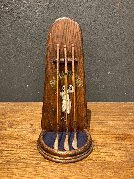 Antique golf club display - hand made miniatures - rare and, Verzamelen, Overige Verzamelen
