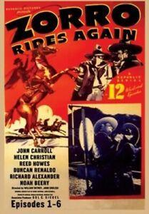 Zorro Rides Again: Volume 1 - Episodes 1-6 DVD (2006) cert U, CD & DVD, DVD | Autres DVD, Envoi