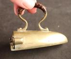 Miniatuur - Strijkijzer - Messing, Antiek en Kunst