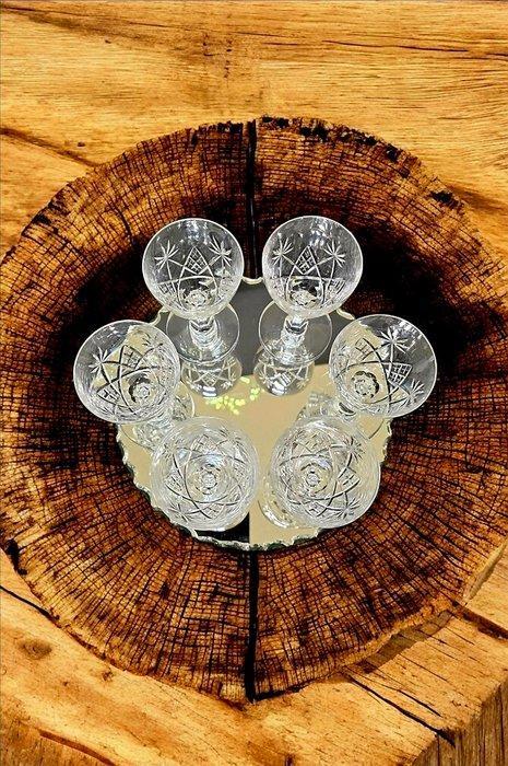 Val Saint Lambert - Drinkset (6) - Lubin - Kristal - Val, Antiek en Kunst, Antiek | Glaswerk en Kristal