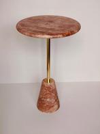 Bijzettafel - Marmer, Messing, Huis en Inrichting, Nieuw