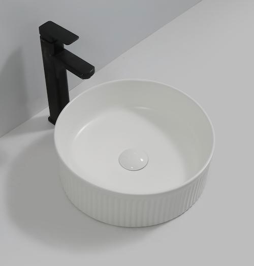 SALE - Stamvik 37 - Mat wit - Waskom -  -  - Keramiek -, Doe-het-zelf en Bouw, Sanitair, Nieuw, Ophalen of Verzenden