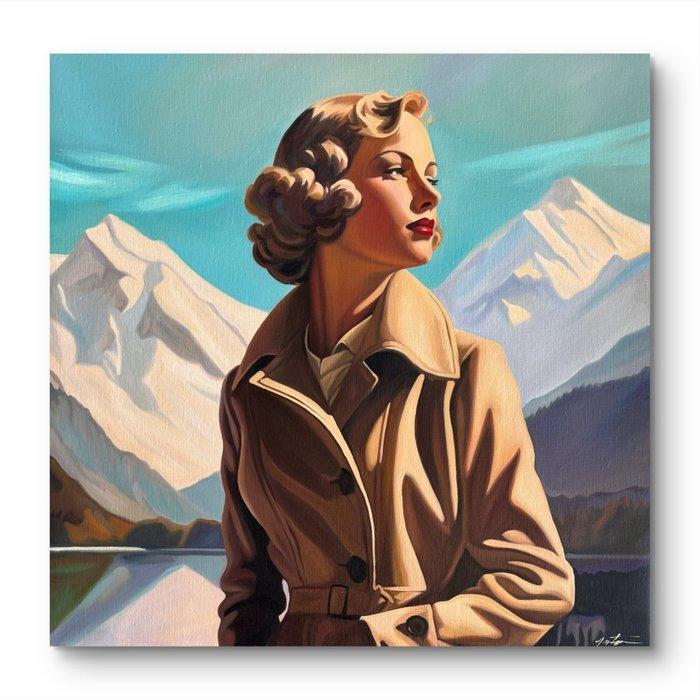 Laura Anton - Hiver à St Moritz, Antiek en Kunst, Kunst | Designobjecten