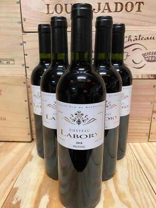 2018 Chateau Labory - Fronsac - 6 Flessen (0.75 liter), Verzamelen, Wijnen