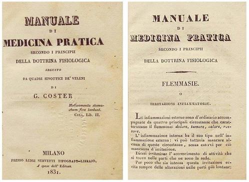 Corneliani Giuseppe, Coster Jacques - Lotto di Opere di, Antiek en Kunst, Antiek | Boeken en Manuscripten