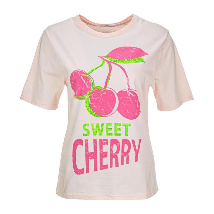 Frogbox • t-shirt Sweet Cherry • 36, Kleding | Dames, Blouses en Tunieken, Roze, Nieuw, Maat 36 (S), Verzenden