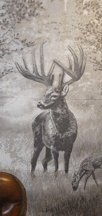Zeldzaam jacquardweefsel van alpaca-wol - 185x140cm - Ezel