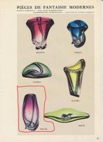 Val Saint Lambert - René Delvenne - Vase - Volute - Cristal, Antiquités & Art