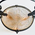 Muller Frères - Centre de table - Verre moulé, Fonte