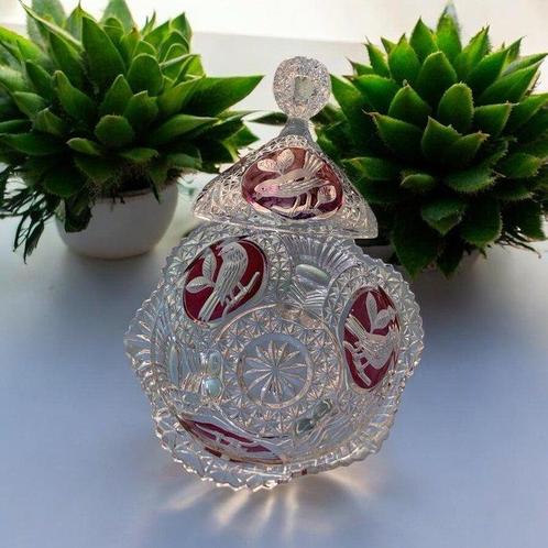 hofbauer - Tafelmiddenstuk - Crystal bonbonnière Hofbauer -, Antiek en Kunst, Antiek | Glaswerk en Kristal
