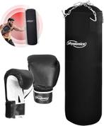 Bokszak - Boksbal - 100 cm lang - 25 kg - Zwart  - Physionic, Verzenden, Nieuw