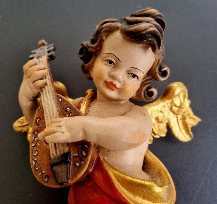 Beeldje - Südtirol Engel Putte ca. 23 cm - Hout, Antiek en Kunst, Antiek | Boeken en Manuscripten