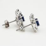 Zonder minimumprijs - Oorbellen Verguld Saffier - Topaas -, Handtassen en Accessoires, Oorbellen, Nieuw