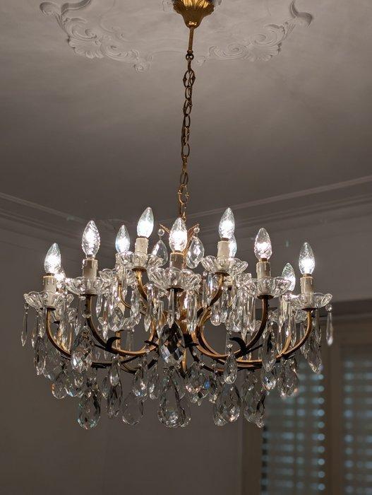 Kroonluchter - Kristal - Gigante 15 lampen, Antiek en Kunst, Antiek | Overige Antiek