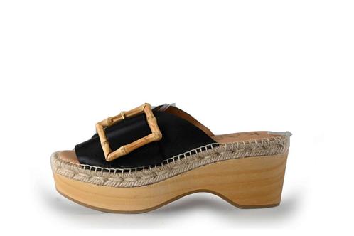 Kanna Slippers in maat 38 Zwart | 5% extra korting, Kleding | Dames, Schoenen, Zwart, Zo goed als nieuw, Slippers, Verzenden