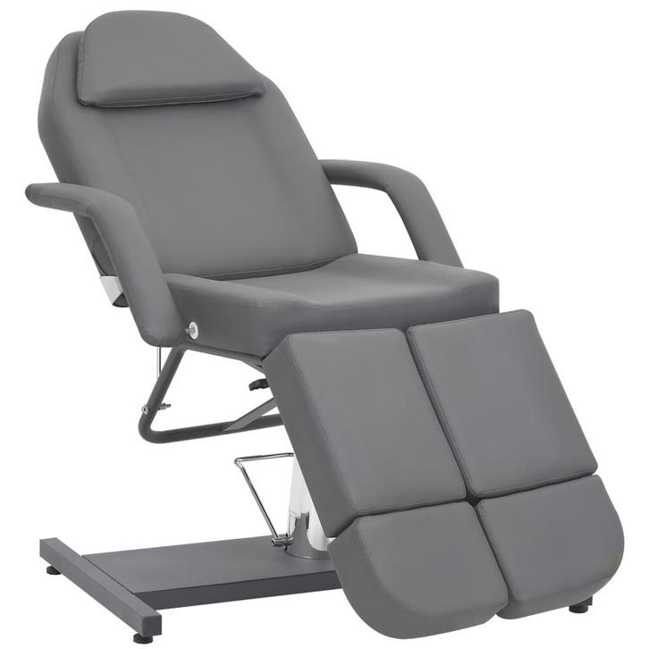 vidaXL Behandelstoel 180x62x78 cm kunstleer grijs, Sport en Fitness, Massageproducten, Nieuw, Verzenden