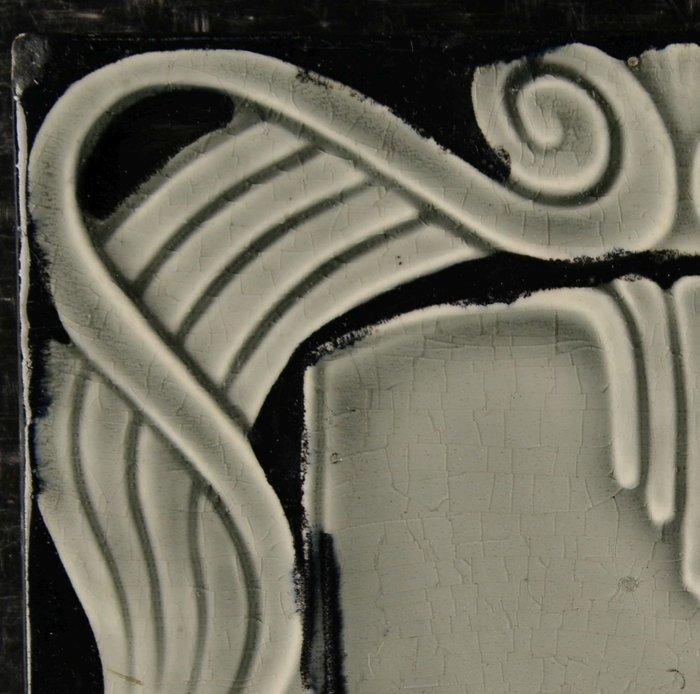 Jugendstil Tegel - Villeroy & Boch - Art Nouveau - 1900-1910, Antiek en Kunst, Antiek | Glaswerk en Kristal