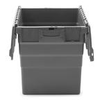 Distributiebak 600x400x416 mm Nestbaar Stapelbaar Grijs, Zakelijke goederen, Ophalen of Verzenden