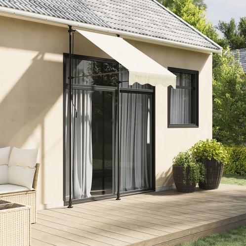 vidaXL Luifel uittrekbaar 100x150 cm stof en staal, Tuin en Terras, Zonneschermen, Nieuw, Verzenden