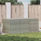 vidaXL Tuinbox 180x90x70 cm poly rattan grijs, Verzenden, Nieuw