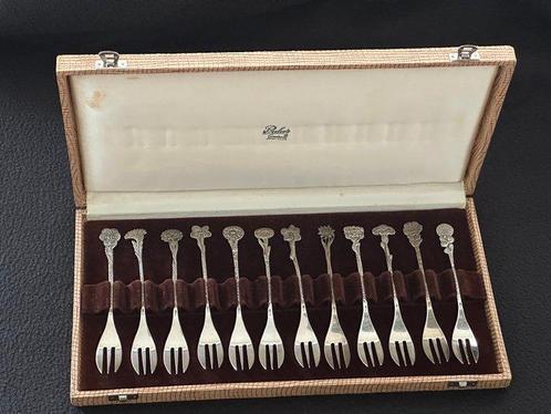Schoonhoven - H.Hooijkaas - Vork (12) - 12 x Dubbelzijde, Antiek en Kunst, Antiek | Zilver en Goud