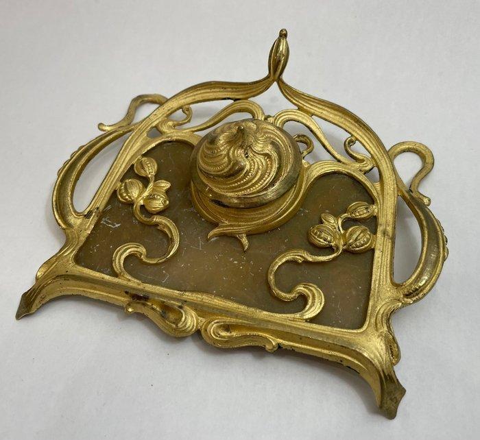 art nouveau - Inktpot - Brons, Antiquités & Art, Art | Objets design