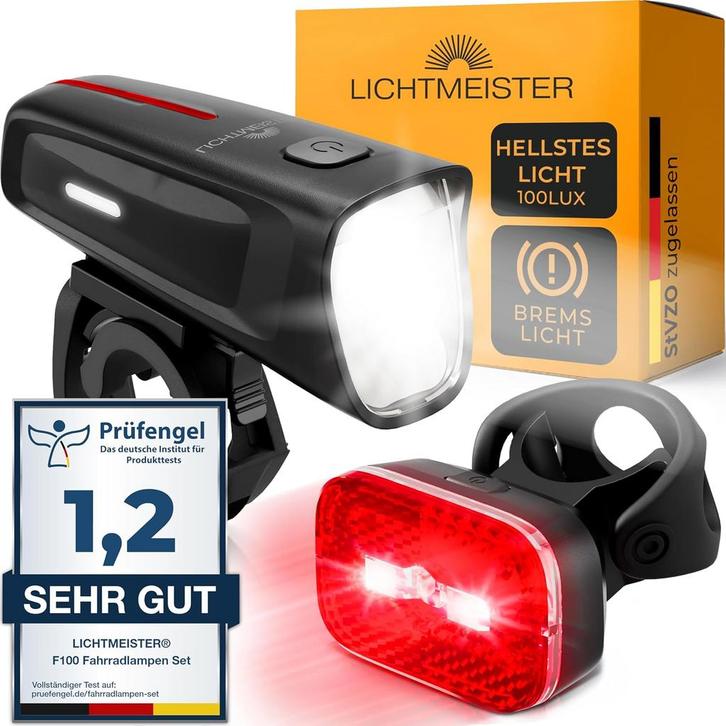 Fietslampjes led - Fietslamp voorlicht en achterlicht - set, Fietsen en Brommers, Fietsaccessoires | Fietsverlichting, Nieuw, Verzenden