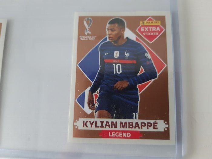 2022 Panini WC Qatar 2022 Kylian Mbappé, Lionel Messi Extra, Verzamelen, Stickers