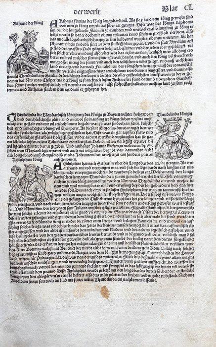 Hartmann Schedel - Weltchronik [101] - 1493, Antiek en Kunst, Antiek | Boeken en Manuscripten