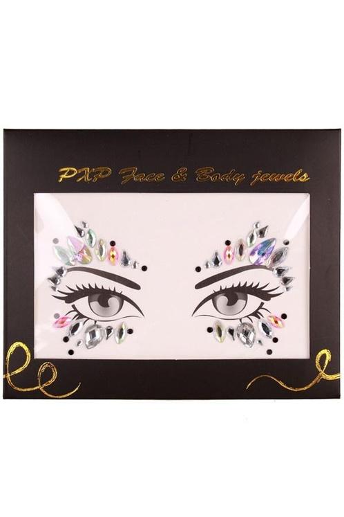PXP Gezicht Sticker Face Jewels Model I, Hobby en Vrije tijd, Feestartikelen, Nieuw, Verzenden