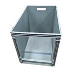 Magazijnbak euronorm 600x400x440mm met grijpopening, Doe-het-zelf en Bouw, Kratten en Dozen, Ophalen of Verzenden, Nieuw