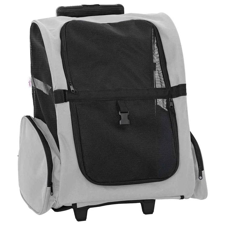 vidaXL Huisdierentrolley 3-in-1 48x32x(57-106) cm oxford, Dieren en Toebehoren, Overige Dieren-accessoires, Nieuw, Verzenden