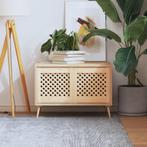 vidaXL Kastdeuren met latwerk 2 st 39,5x39,5 cm massief, Doe-het-zelf en Bouw, Verzenden, Nieuw