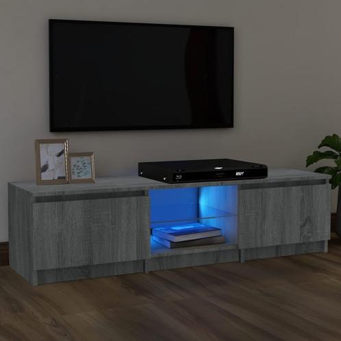 vidaXL Meuble TV avec lumières LED Sonoma gris, Maison & Meubles, Armoires | Mobilier de télévision, Neuf, Envoi