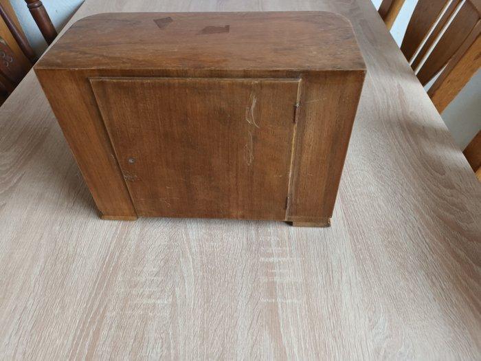 Tafelklok - Art Deco Hout, Metaal - 1920-1930, Antiek en Kunst, Antiek | Klokken