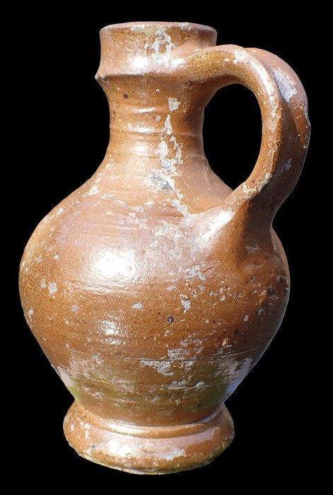 Post-médiéval Grès Cruche de Raeren vers 1500 / Bellarmine /, Antiquités & Art, Antiquités | Autres Antiquités