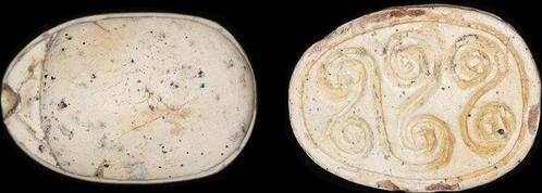 Egypte Stone Scarab Hyksos period, c. 1750 - 1570 BC, Postzegels en Munten, Munten | Europa | Niet-Euromunten