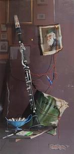 Alfano Dardari (1924-1988) - Natura morta con clarinetto
