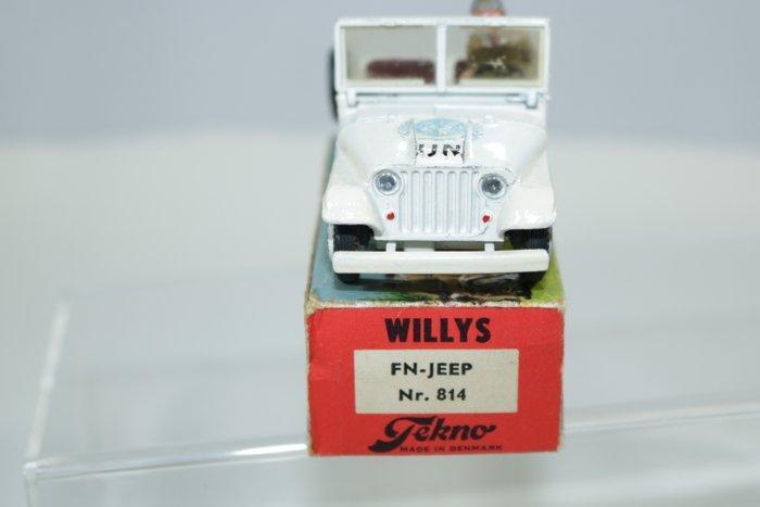 Tekno 1:43 - Modelauto - Tekno Denmark 814 FN - Jeep Willys, Hobby en Vrije tijd, Modelauto's | 1:5 tot 1:12