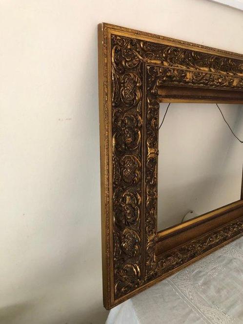 Cadre photo - Bois - Cadre ancien doré, Antiek en Kunst, Antiek | Overige Antiek