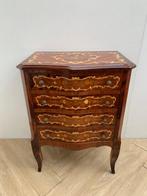 Ladekast - Knoesthout, Olive, Wortelnotenhout - Marquetry, Antiek en Kunst